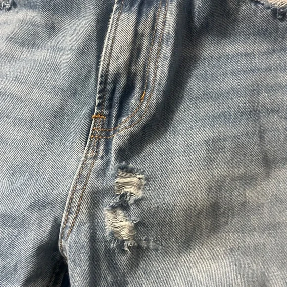 Vervet distressed raw hem wide leg jeans - Picture 11 of 15